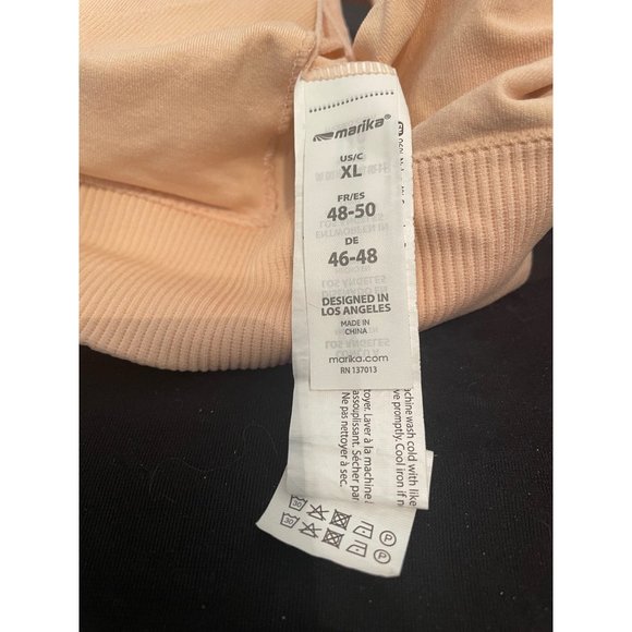 Marika Women Andy Seamless Sports Bra Padded Cup Insert Shoulder Straps Slips XL - Picture 5 of 8